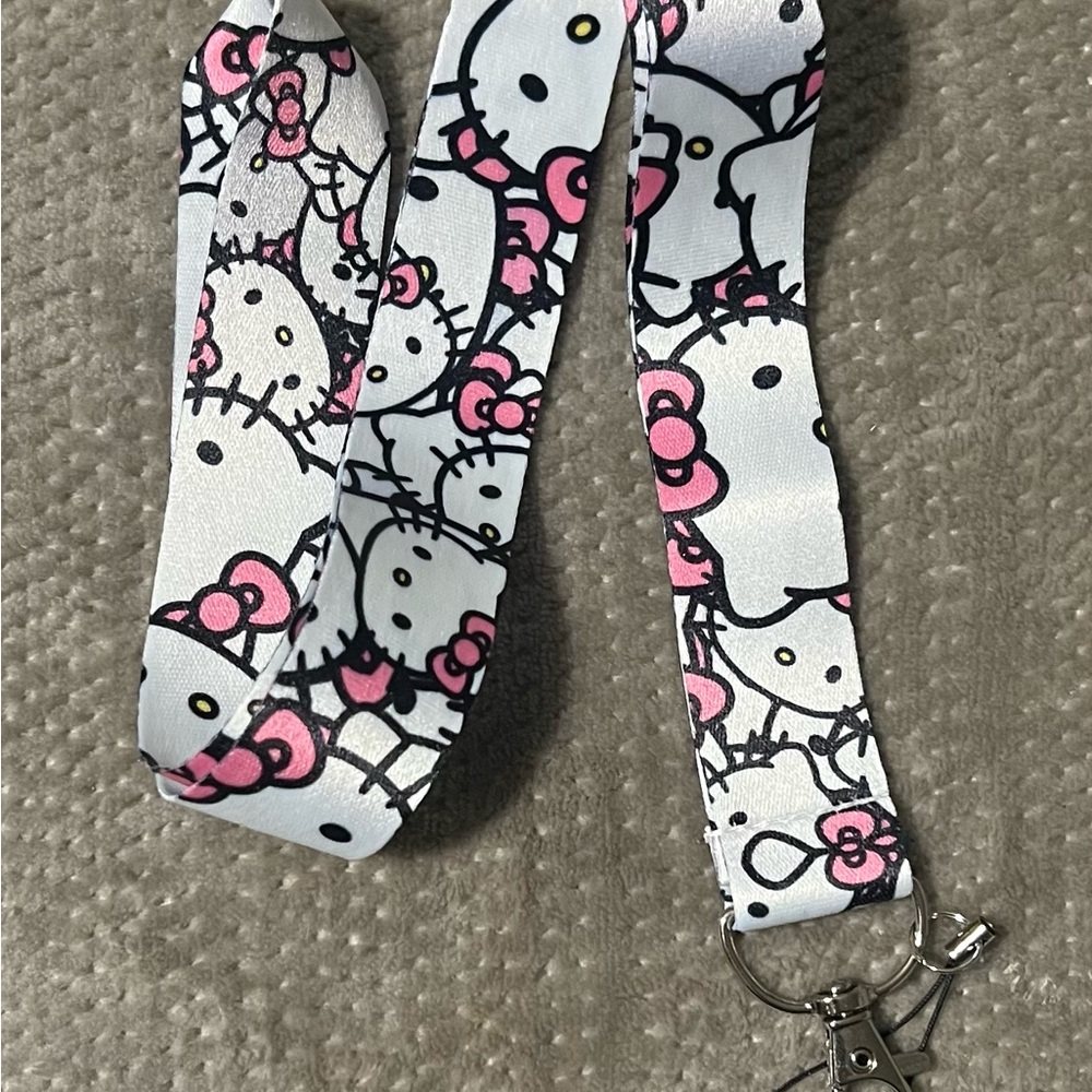 Hello Kitty Lanyard with Pink and White Design